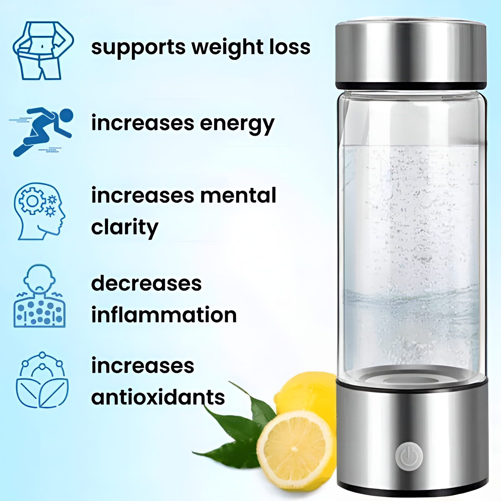 MyBottleGen™- Hydrogen-Boosted Water Bottle